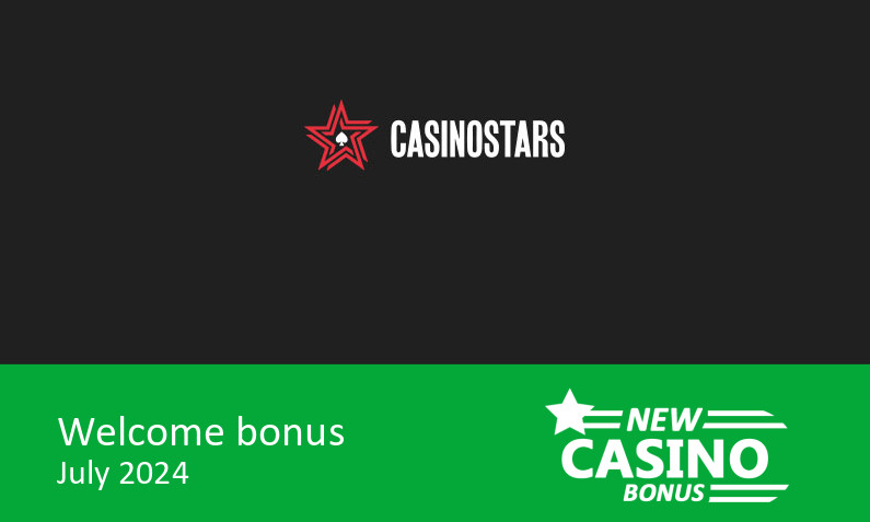 Casinostars bonus offer, 100% up to €300 on your first deposit