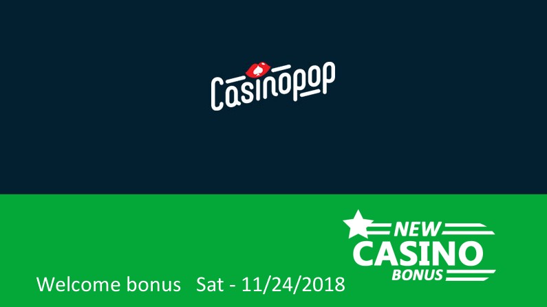 CasinoPop offers ⇨ 100% up to 100€ in bonus + 200 bonus spins, 1st deposit bonus