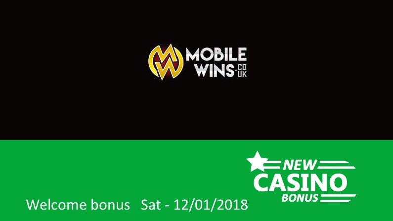 First casino bonus for december: 100% up to 200£/$/€ from Mobile Wins