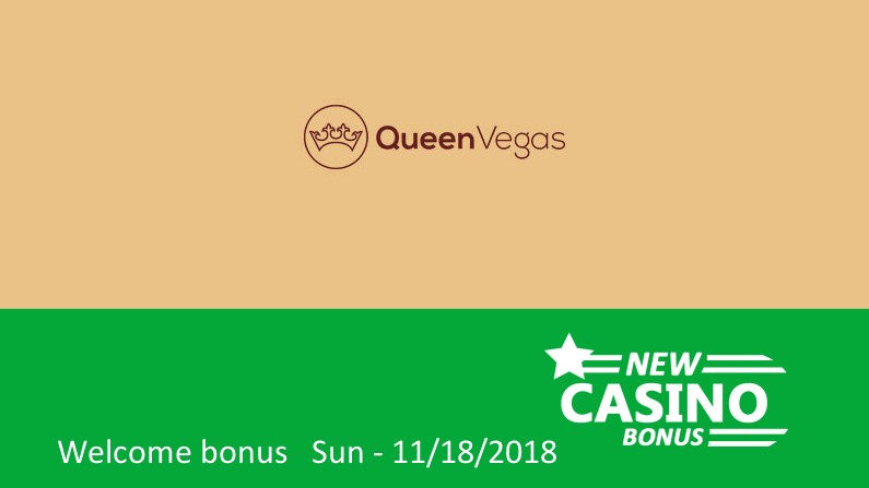Latest Queen Vegas Casino bonus offer 100% up to 100 mega spins (1 Mega spins for every 1€ you deposit), 1st deposit bonus