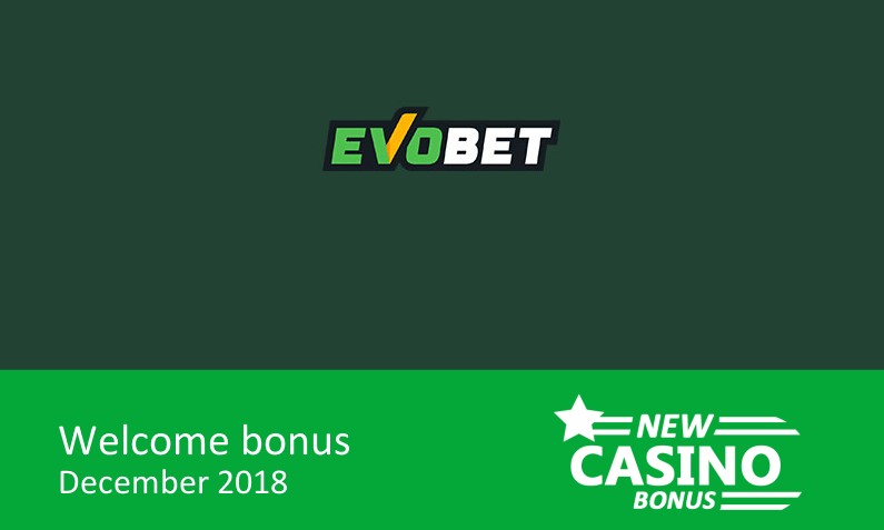Latest Evobet Casino offering 100% up to 500€ in bonus, 1st deposit bonus