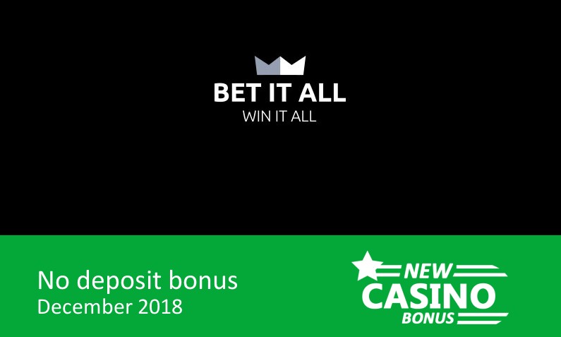 New bonus upon registration from Bet it All Casino