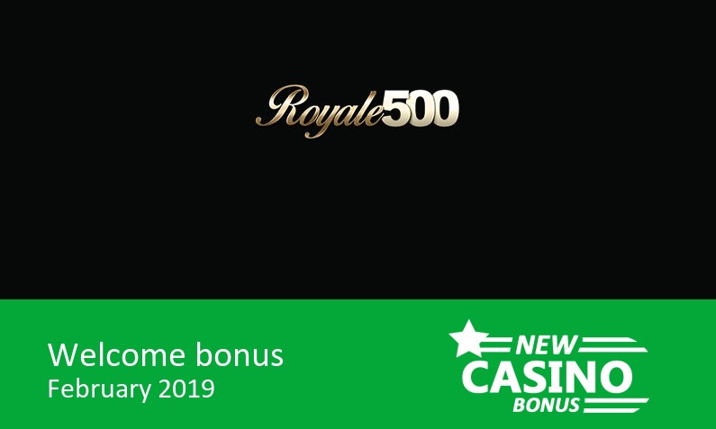 New Royale 500 Casino promotion 100% up to 100€ in bonus + 25 bonus spins, 1st deposit bonus
