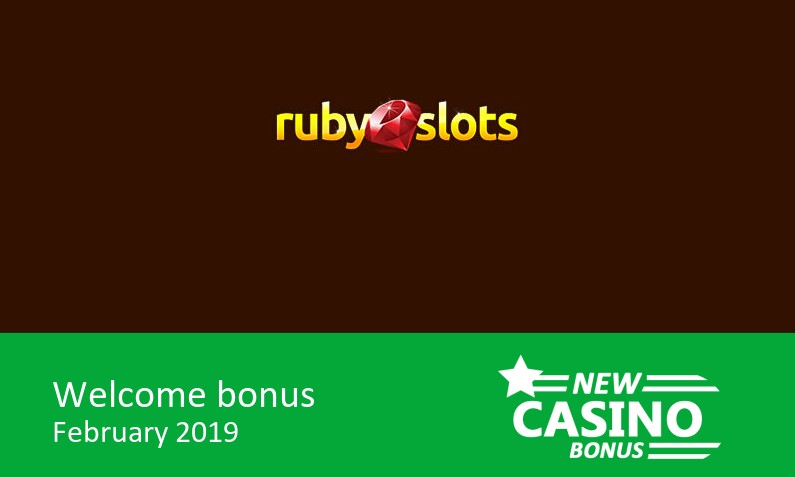 New Ruby Slots Casino bonus 250% match bonus, 1st deposit bonus