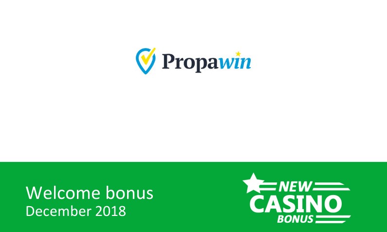 PropaWin Casino offering 100% up to 200€ in bonus, 1st deposit bonus